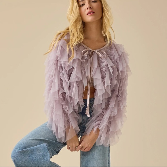 Altar’d State Haley Ruffle Top - Picture 1 of 5